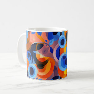 Geometrische Bogenkunst. Retro-Vintage Kaffeetasse