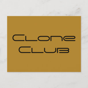 Geometrische Briefe des Clone Clone Clones Club au Postkarte