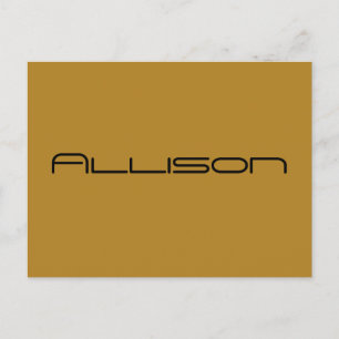 Geometrische Briefe von Allison aus Orphan Black Postkarte