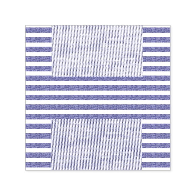 Geometrische coole Streifen Permastempel (Design)