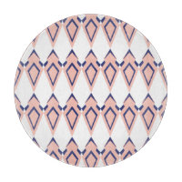 Geometrische Dekos Formen Rosa Korallenblau