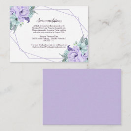 Geometrische Details der Lavendel-Wasserfarbenpeon Begleitkarte