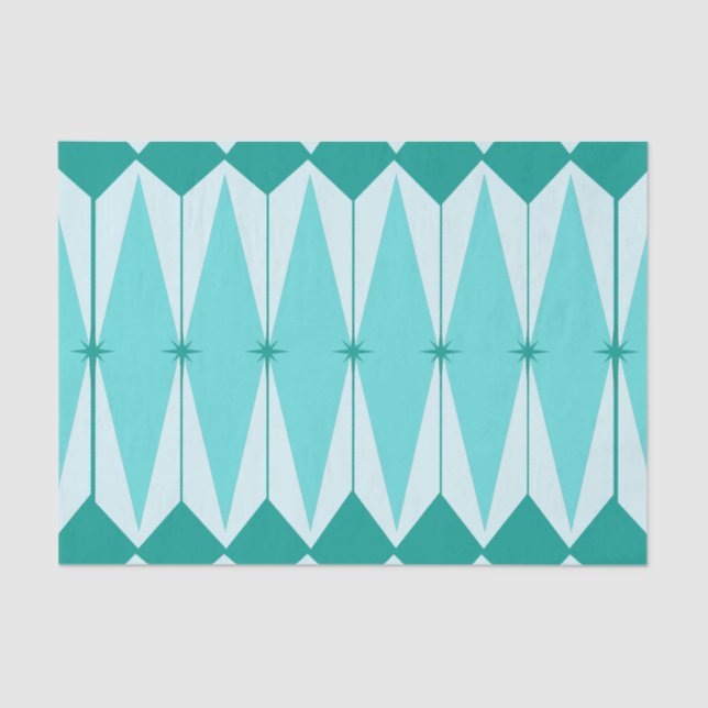 Geometrische Diamanten u. Seidenpapier (Vorderseite)