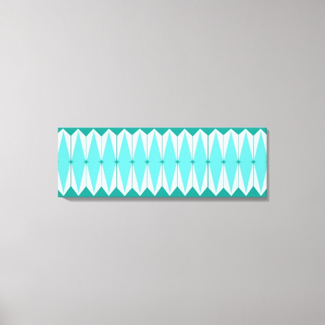 Geometrische Diamanten u. Sternexplosionen dehnten Leinwanddruck (Vorderseite)