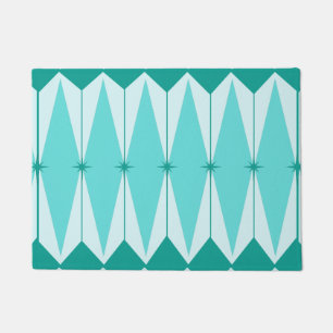 Geometrische Diamanten und Sternexplosionen Türma Fußmatte