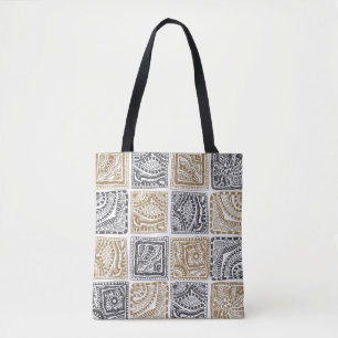 Geometrische Doodle, vintage abstraktes Muster.