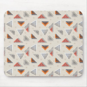 Geometrische Dreieck-Hand gezeichnetes Muster Mousepad