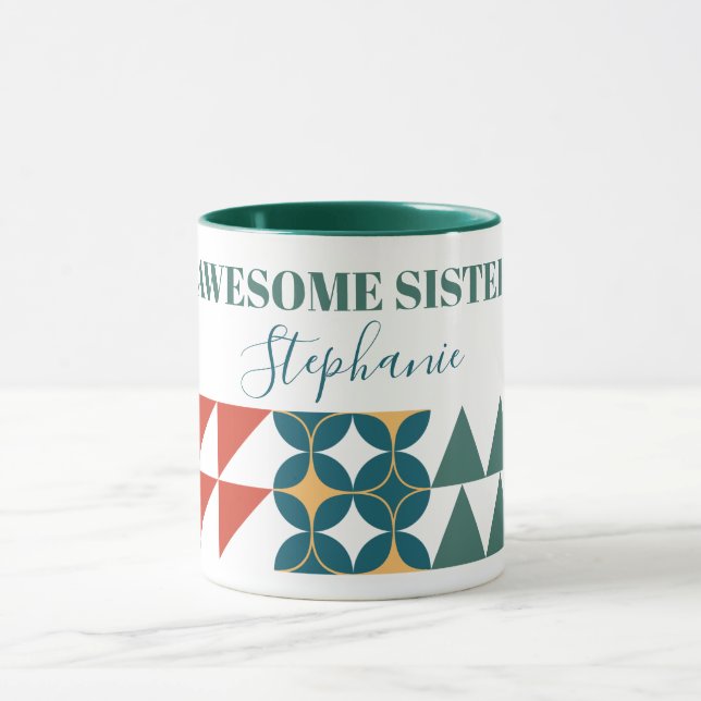 Geometrische Dreieck-Rundkreisblattform Tasse (Zentrum)