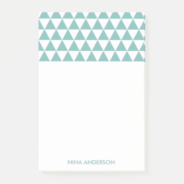 Geometrische Dreiecke - Anmerkungen Post-it Klebezettel (Vorderseite)