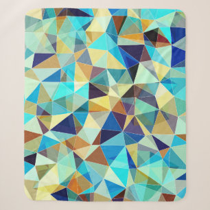 Geometrische Dreiecke: Farbiges Abstraktes Muster Sherpadecke