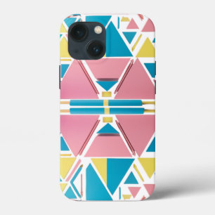 Geometrische Dreiecke in Pastel - Moderner Retro-A Case-Mate iPhone Hülle