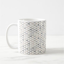 Geometrische Dreiecke Moderne Grau-Neutrale-Tasse