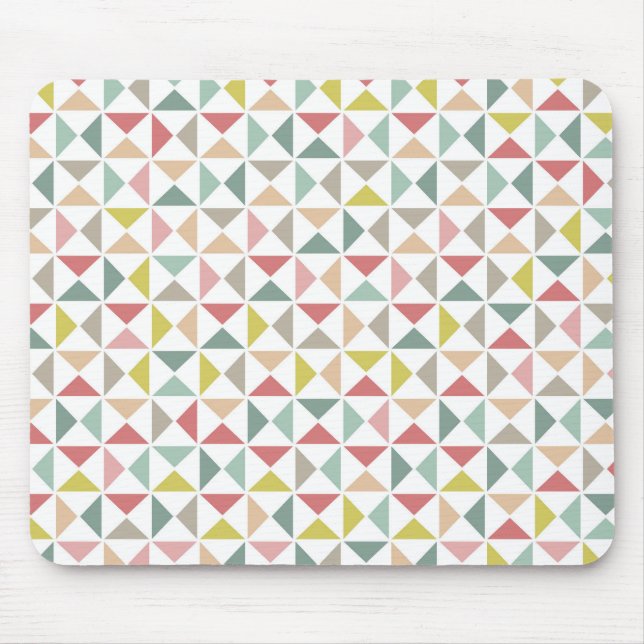 Geometrische Dreiecke Mousepad (Vorne)