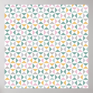 Geometrische Dreiecke Poster