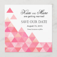 Geometrische Dreiecke Save the Date | Rosa Maul