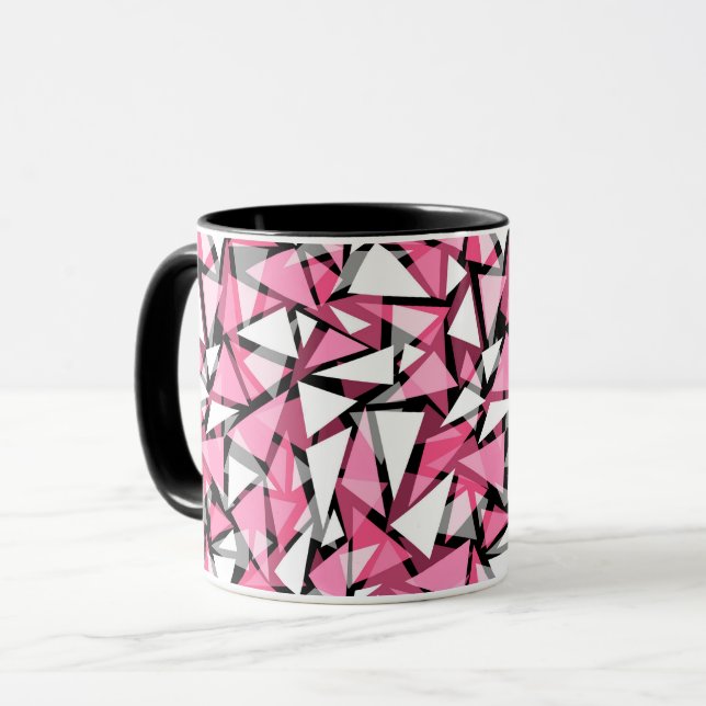 geometrische Dreiecksform Tasse (Vorderseite Links)