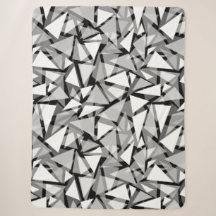 geometrische Dreiecksformen grau Sherpadecke