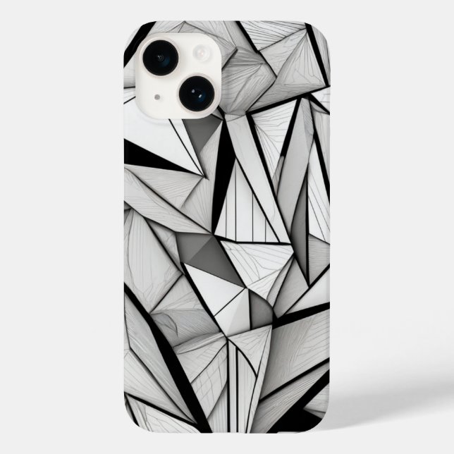 Geometrische Dreieckskunst Case-Mate iPhone Hülle (Rückseite)