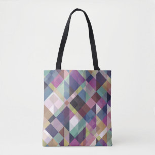 geometrische dunkle Schattierungen Muster-Tasche