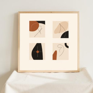 Geometrische Echos Poster