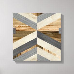 Geometrische Einlegearbeit Leinwanddruck