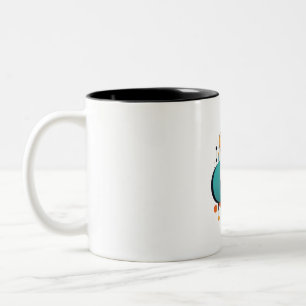 Geometrische Elegance Zweifarbige Tasse