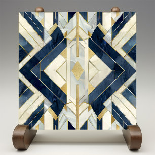 Geometrische Eleganz Art Deco Keramikfliese