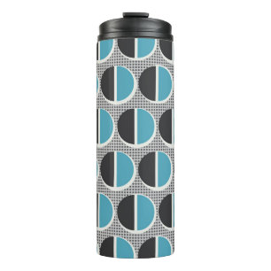 Geometrische Eleganz: Vintage-Musterdesign. Thermosbecher