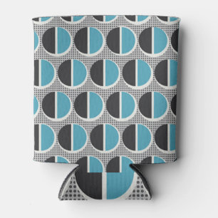 Geometrische Eleganz: Vintages Musterdesign. Dosenkühler