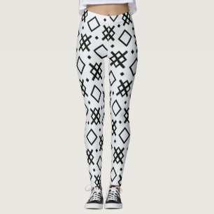 geometrische Elemente nahtlose Form Muster Leggings