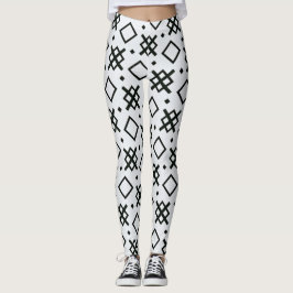 geometrische Elemente nahtlose Form Muster Leggings