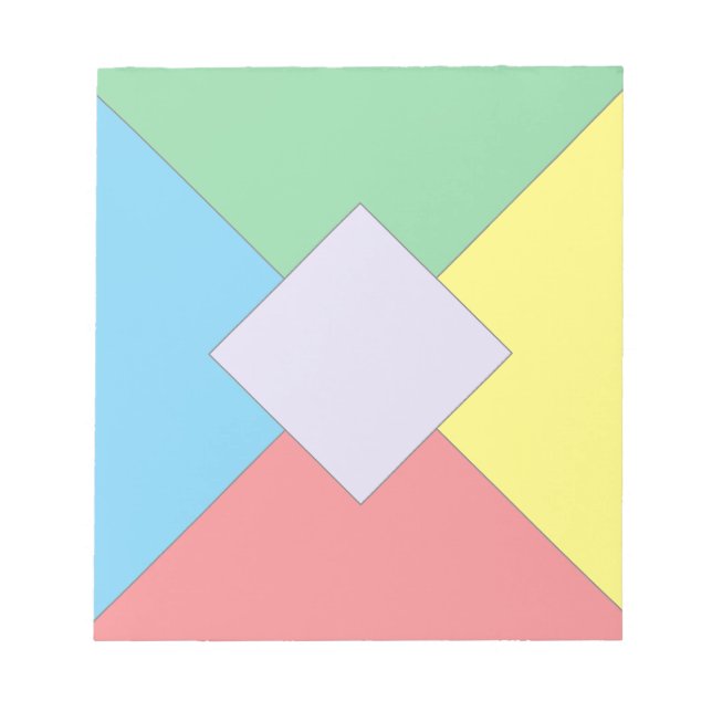 Geometrische Elemente Notizblock (Vorderseite)