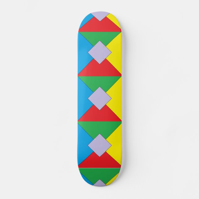 Geometrische Elemente Skateboard (Vorderseite)