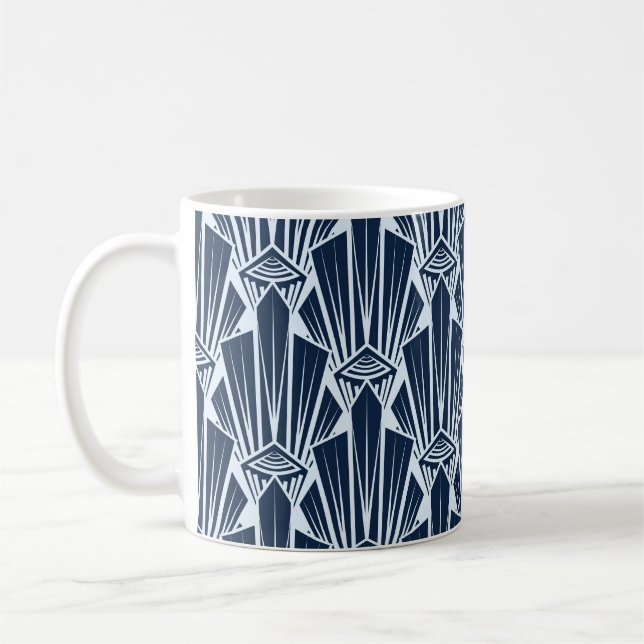 Geometrische Elemente: Stilisiertes modernes Muste Kaffeetasse (Links)