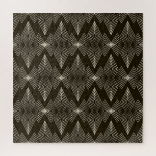 Geometrische Elemente, Vintage nahtlose Verzierung Puzzle