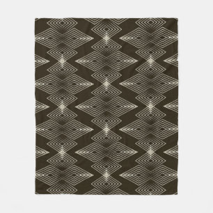 Geometrische Elemente, vintage nahtloses Ornament. Fleecedecke