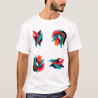 Geometrische Energieexplosion T-Shirt