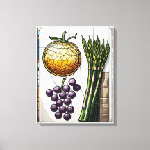Geometrische Ernte Lebensmittel Illustration