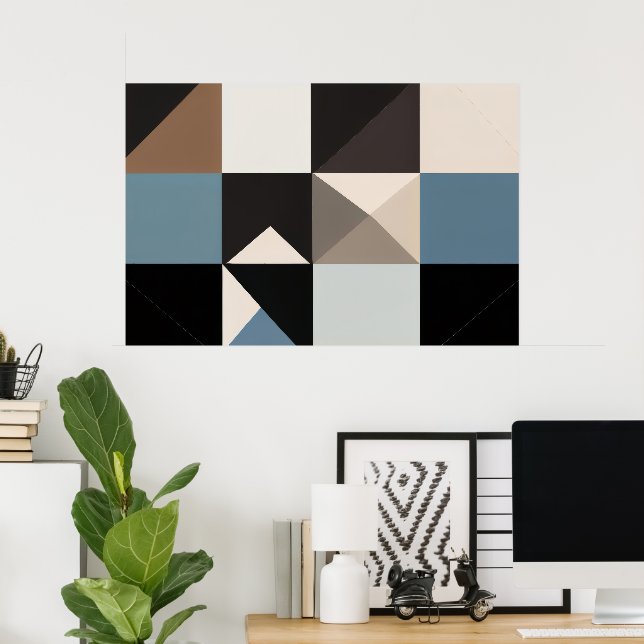 Geometrische Essenz Poster (Heimbüro)