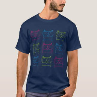 Geometrische Eule T-Shirt