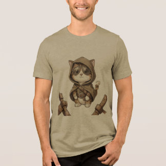 Geometrische Eulenillustration Line Art T-Shirt Tri-Blend Shirt