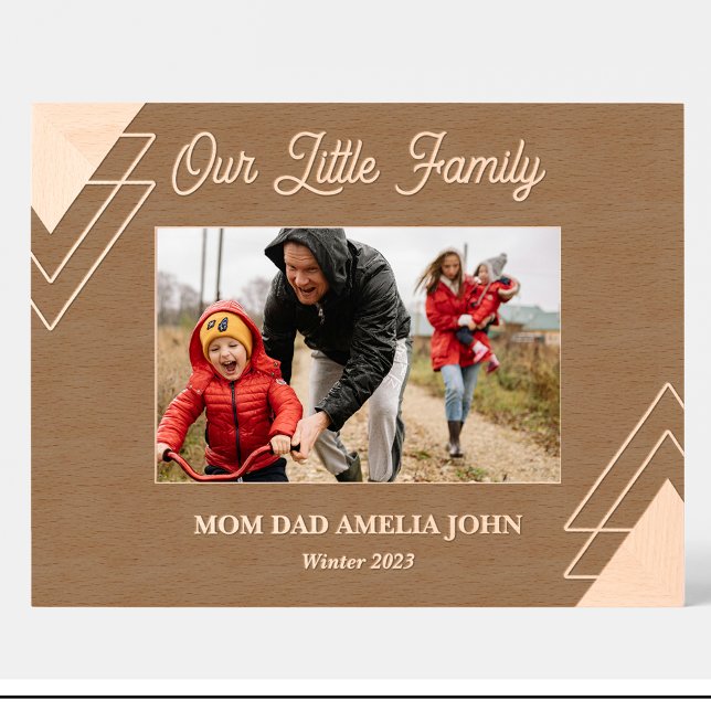 Geometrische Familiennamen Benutzerdefinierter Hol Geätzte Rahmen (Von Creator hochgeladen)