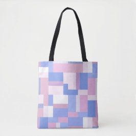 Geometrische FarbblockRechtecke - Rosa und Blau