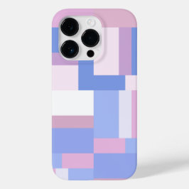 Geometrische FarbblockRechtecke - Rosa und Blau Case-Mate iPhone 14 Pro Hülle
