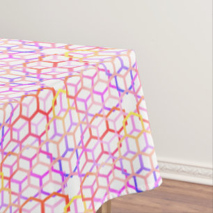 Geometrische Farben groß Tischdecke