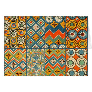 Geometrische farbenfrohe antike ägyptische Grafik