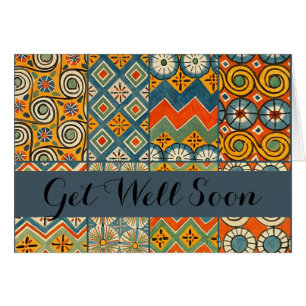 Geometrische farbenfrohe antike ägyptische Grafik