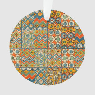 Geometrische farbenfrohe antike ägyptische Grafik Ornament