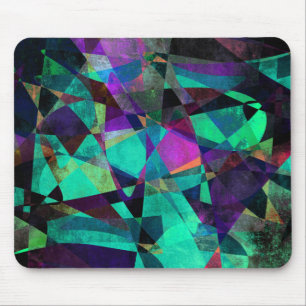 Geometrische, farbenfrohe, originelle Abstrakte Ku Mousepad