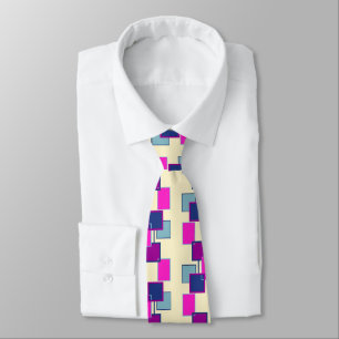 Geometrische farbige Muster Neck Tie Krawatte